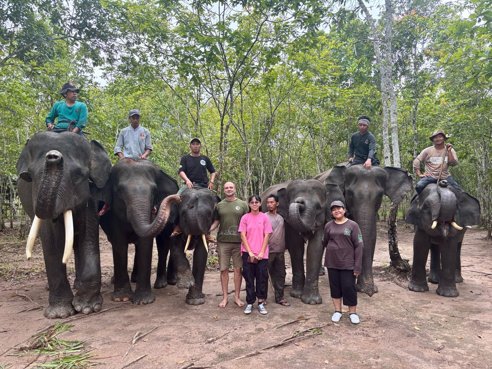 Shin with Way Kambas National Park Staff
